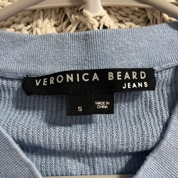 Veronica Beard Sky Blue Knotted Tank Top - Picture 2 of 3